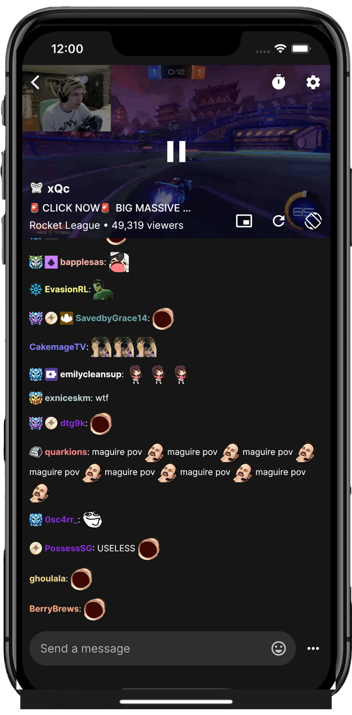 Читайте сообщения Twitch | Restoreline